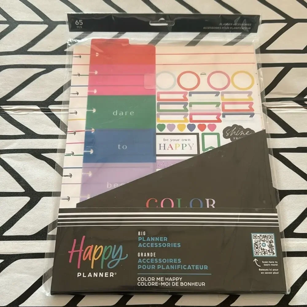 Happy Planner NWT Planner Accessories- Color Me Happy 65 pieces